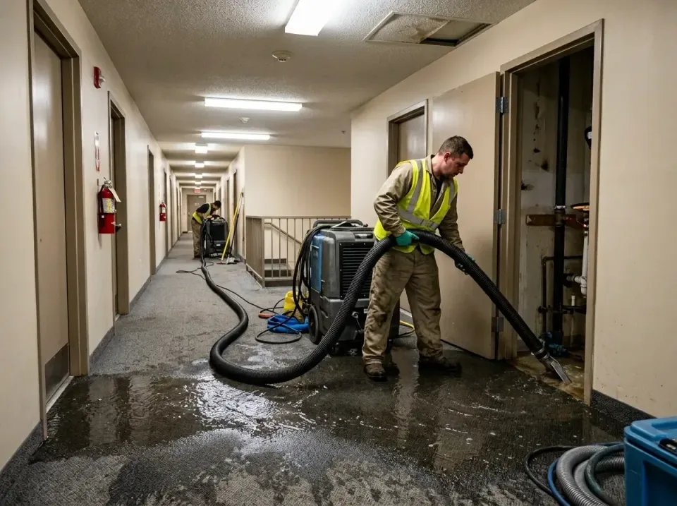 multi-unit-apartment-hallway-f-005 — frequently asked questions, Emergency Burst Pipe Water Extraction & Removal in Whittier…